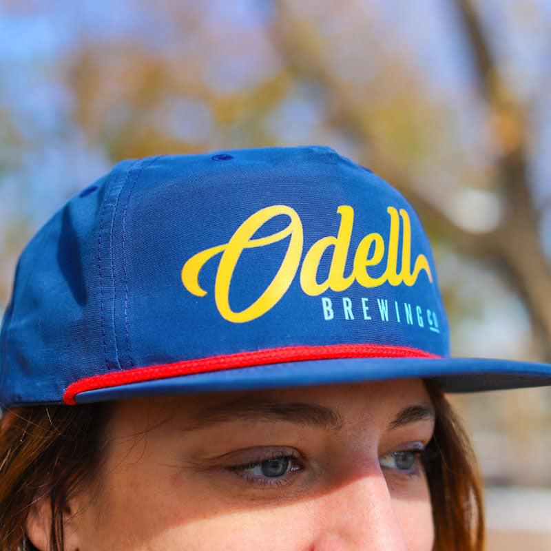 Script Odell Logo Rope Flat Bill Cap image 0