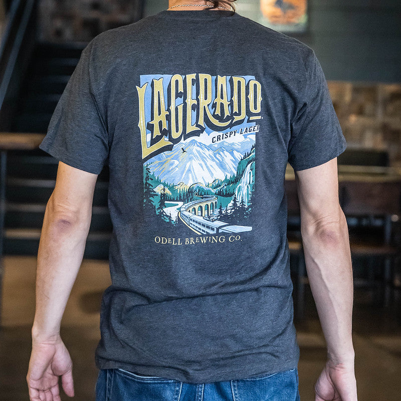 Back of Lagerado shirt with the Lagerado logo