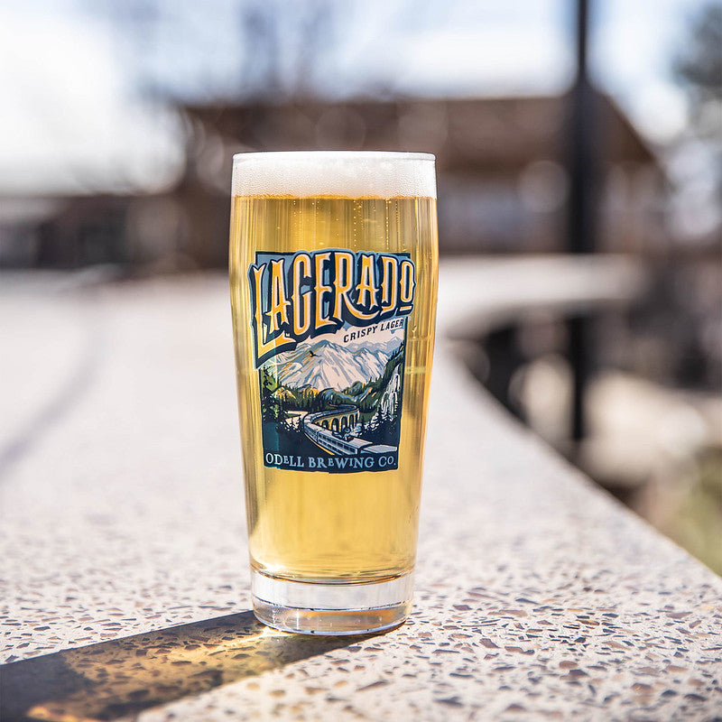 Pint glass with Lagerado logo 