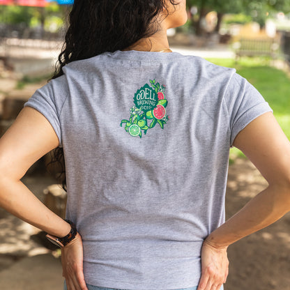 Sippin Pretty Hummingbird Womens Cropped Tee