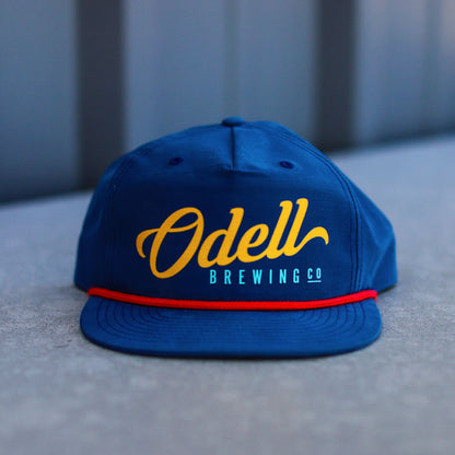 Script Odell Logo Rope Flat Bill Cap image 1