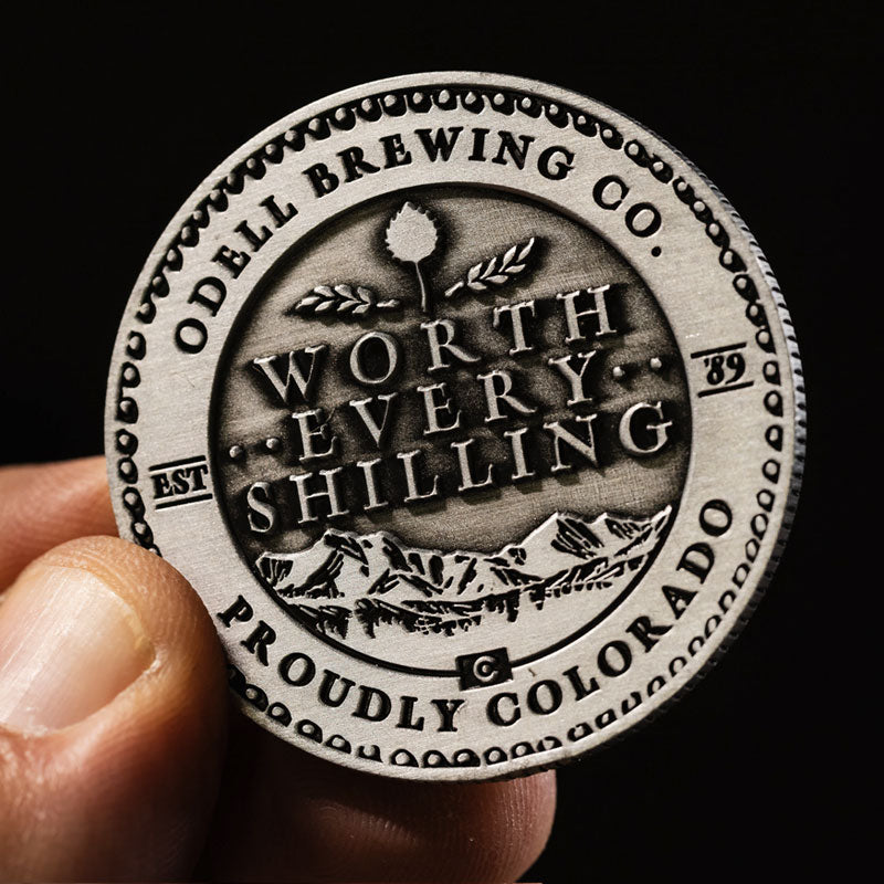 90 Shilling Coin Front