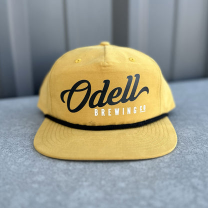 Script Odell Logo Rope Flat Bill Cap image 3