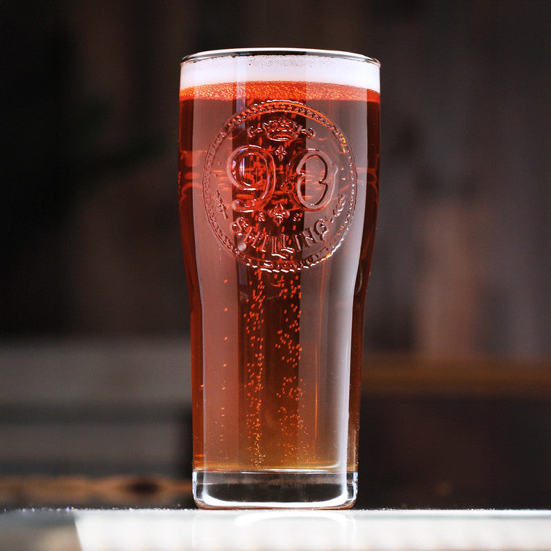 90 Shilling Embossed Nucleated Glass